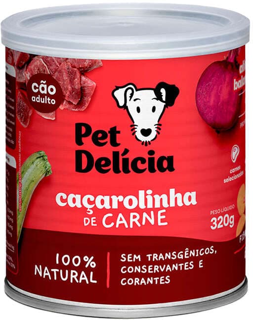 PET DELICIA CAÇAROLINHA DE CARNE 320GRS (CÃO)
