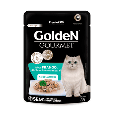 GOLDEN GOURMET GATO AD. CASTR.FRANGO 20X70GRS