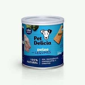 PET DELICIA PEIXE C/LEGUMES 320GRS (CÃO)