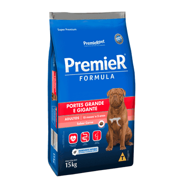 PREMIER FOR.AD.RAÇ.GRANDES CARNE 15KG