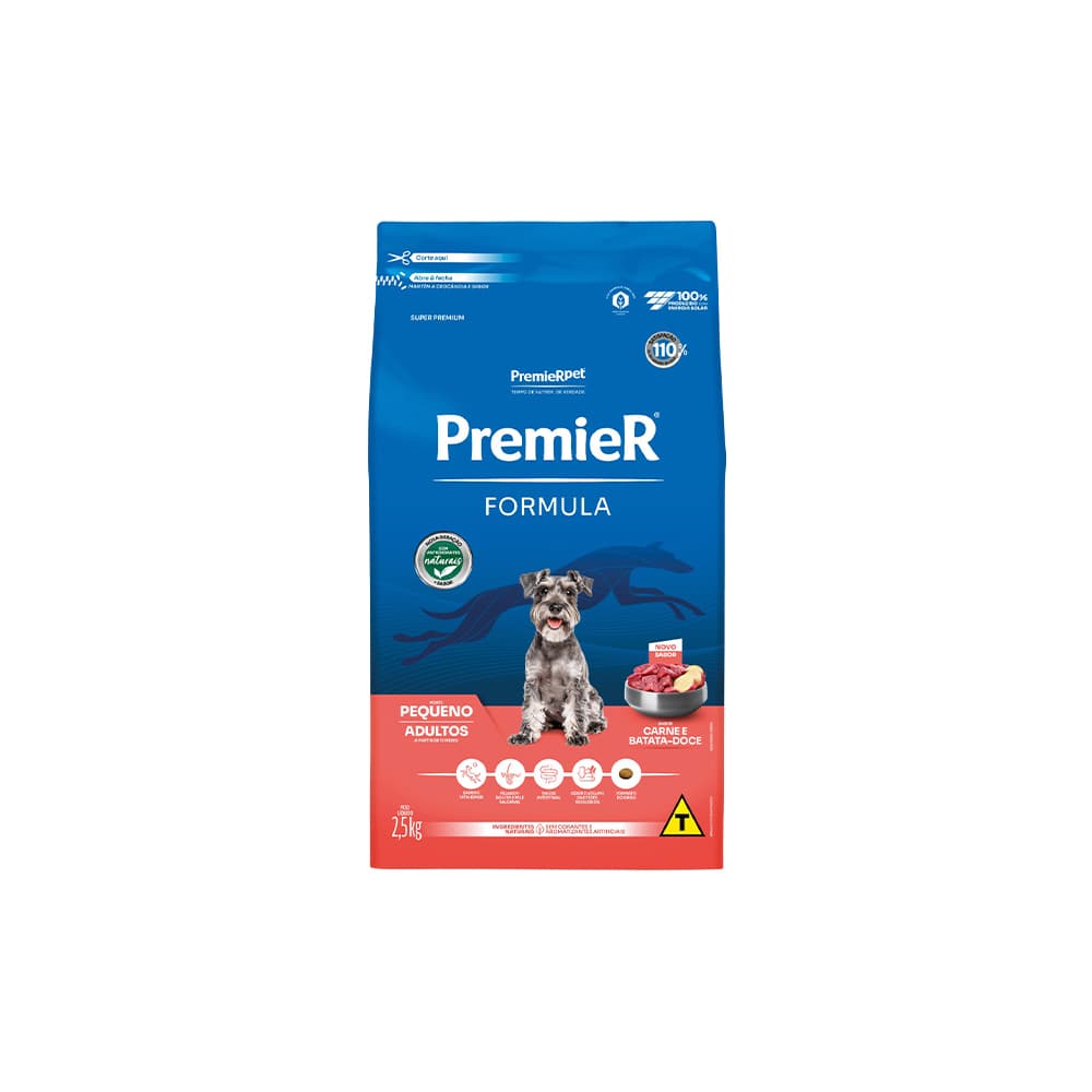 PREMIER FOR AD. RÇS. PEQ. CARNE 15 KG
