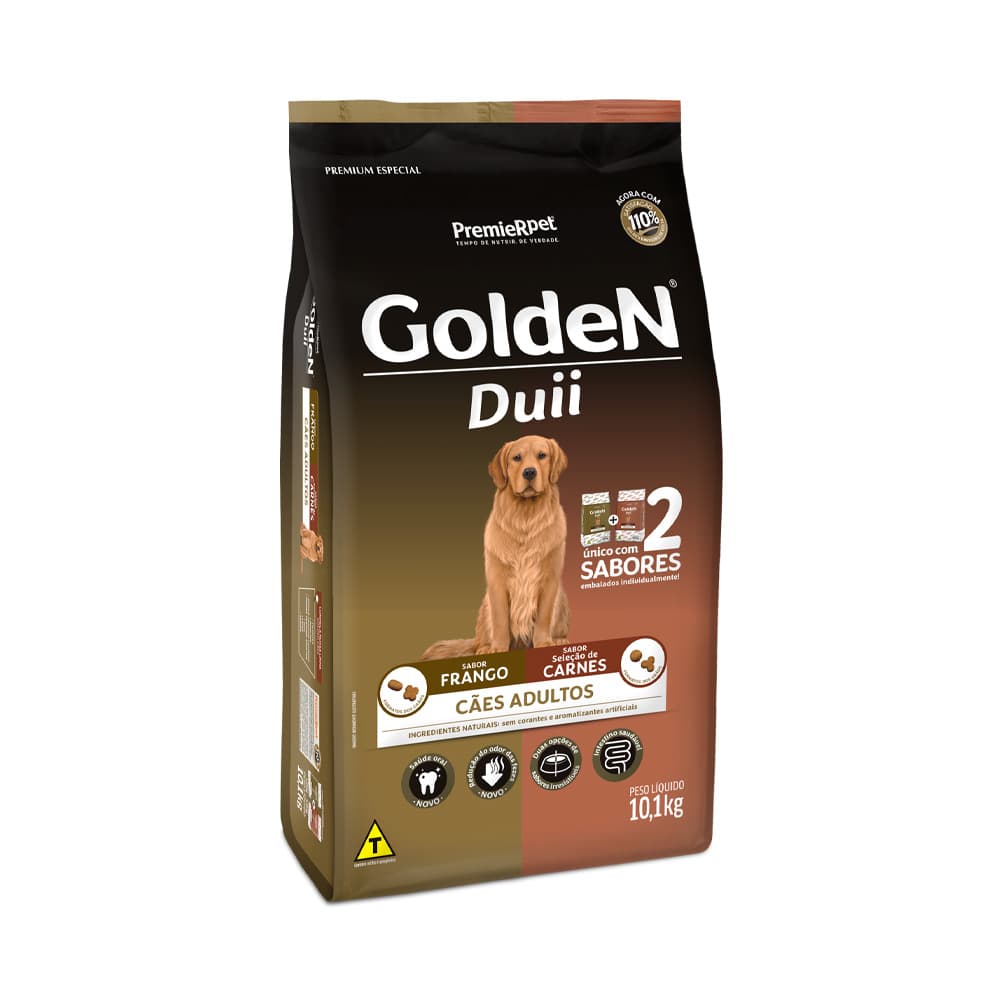 GOLDEN DUII AD. FRANGO/CARNE 10.1KG