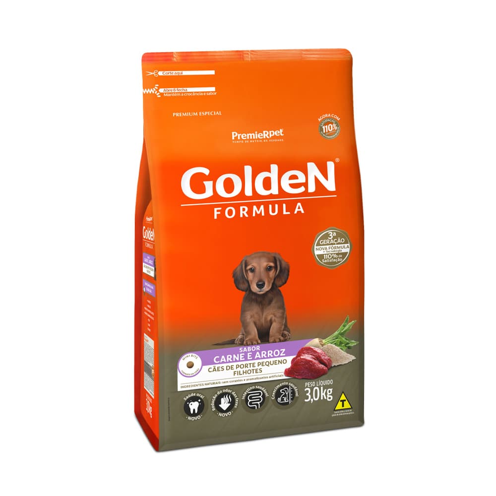 GOLDEN FILHOTE CARNE 3KG