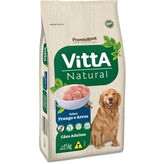 VITTA NATURAL ADULTO FGO/CEREAIS 15KG