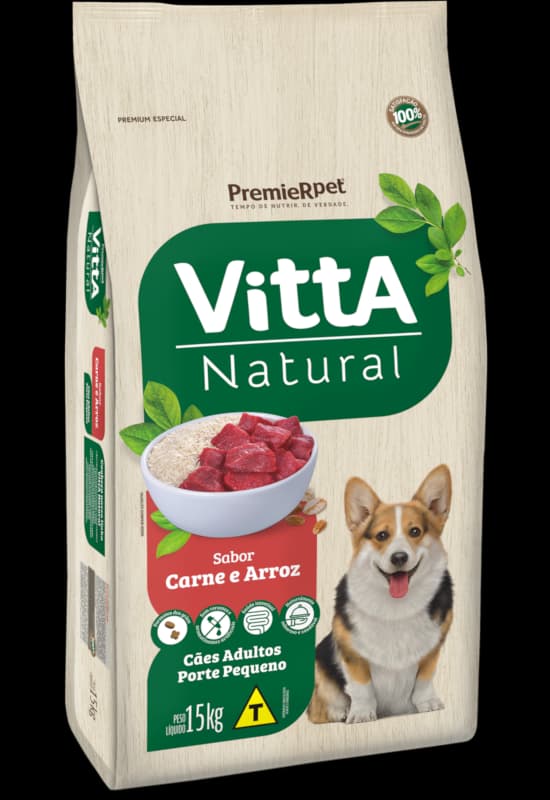 VITTA NATURAL AD. RÇS PEQ CARNE/ARROZ 15KG