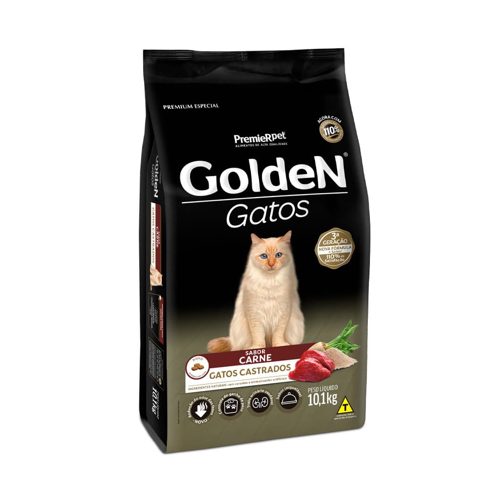 GOLDEN GATOS AD.CAST. CARNE 10.1KG