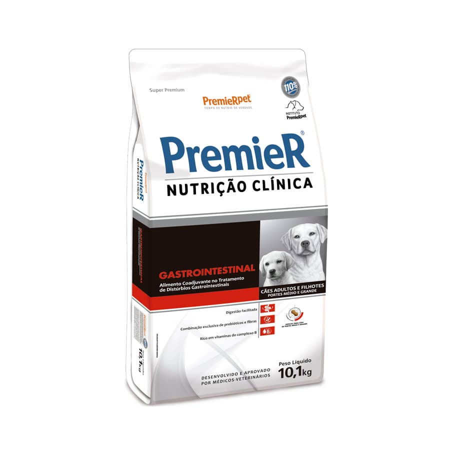 PREMIER NUTR.CÃO GASTROINTESTINAL MED/GD 10.1KG