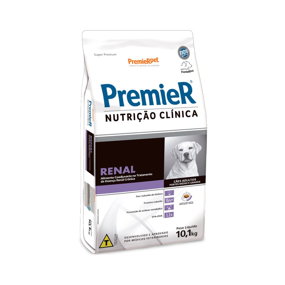 PREMIER NUTR.CÃO RENAL MED/GDE PORTE 10.1KG