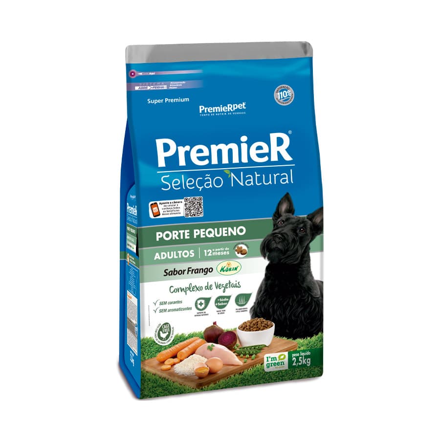 PREMIER SEL.NAT.CAO AD.RÇ.PEQ.2.5KG
