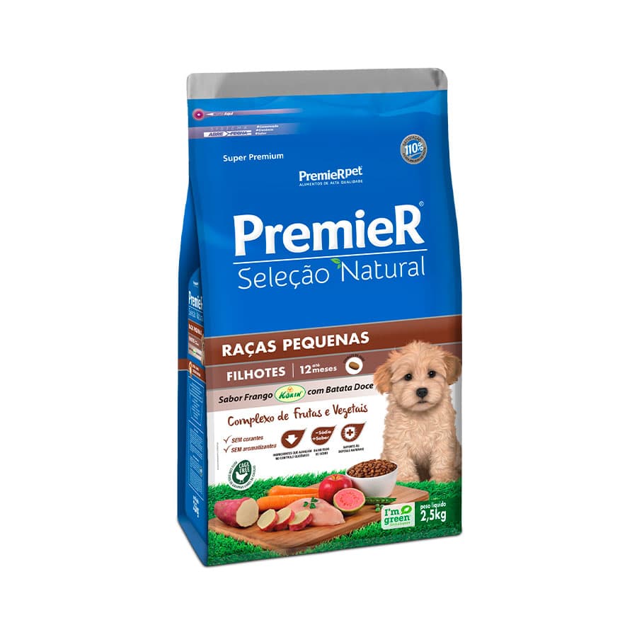 PREMIER SEL.NAT.CAO FIL.RÇ.PEQ.BAT DOCE 2.5KG