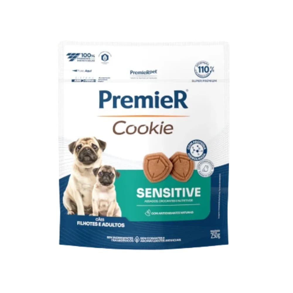 PREMIER COOKIE CÃES ADULT E FILH SENSITIVE 250 G