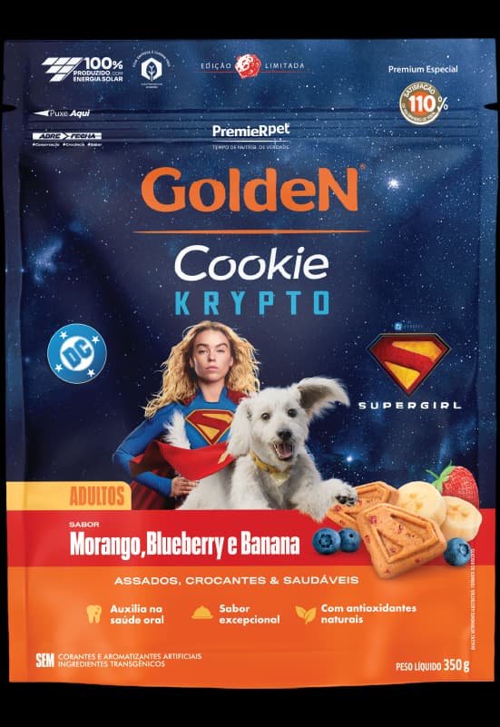 GOLDEN COOKIE CAES AD KRYPTO SUPERGIRL 350 G ED LIMITADA