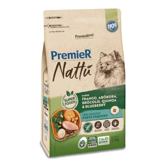 PREMIER NATTU AD. PEQ. PORTE ABOBORA 1KG
