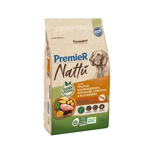 PREMIER NATTU AD. MANDIOQUINHA 12KG