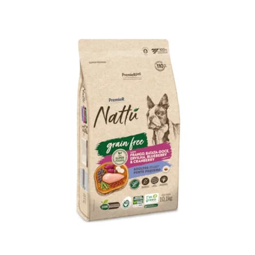 PREMIER NATTU AD. PEQ. PORTE GRAIN FREE 2,5 KG