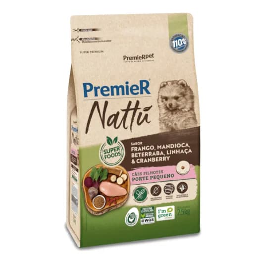 PREMIER NATTU FILHOTE MANDIOCA 2.5KG