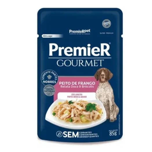 PREMIER GOURMET CAO AD. PORTE MED/GDE FGO 20X85GRS