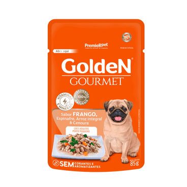 GOLDEN GOURMET CAO AD. PEQ. PORTE FGO 20X85GRS