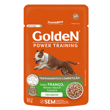 GOLDEN GOURMET CÃO AD. POWER TRAINING 20 X 85GRS