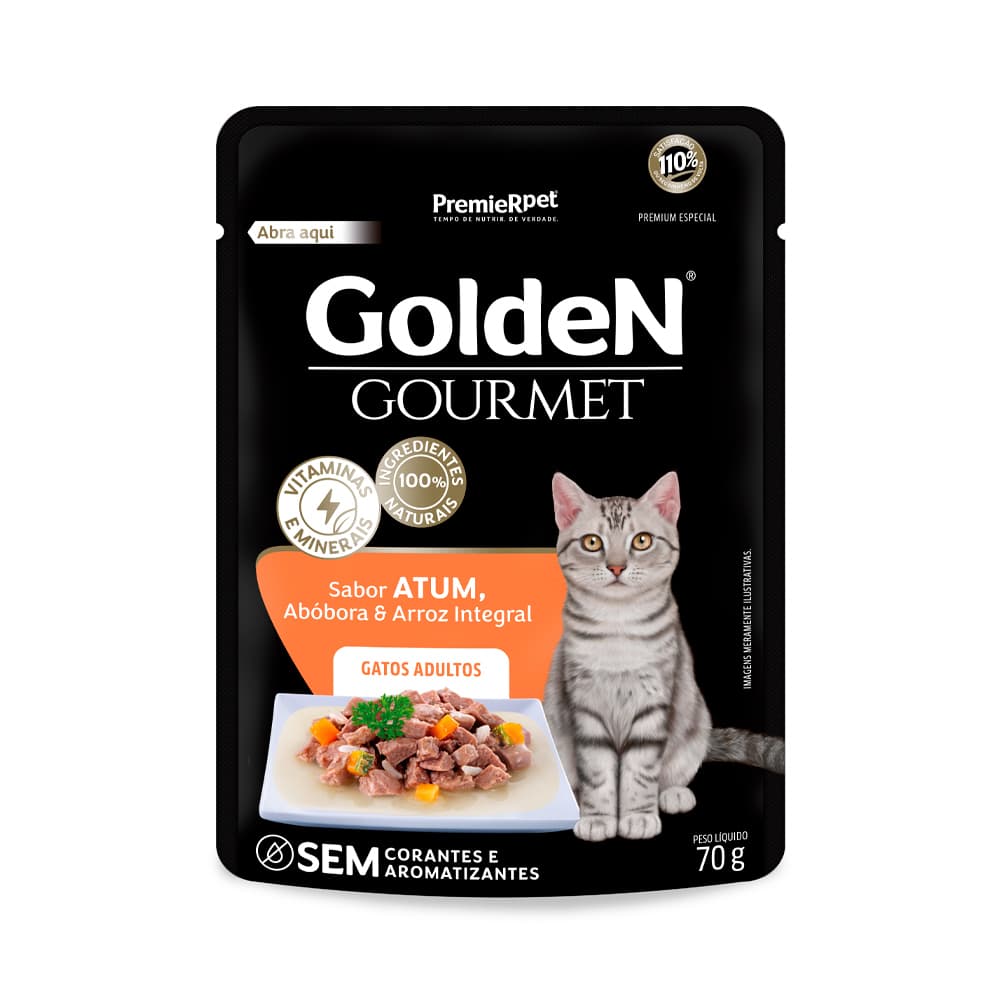 GOLDEN GOURMET GATO AD. ATUM 20X70GRS