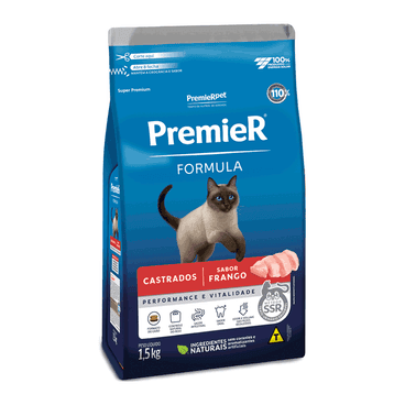 PREMIER FOR.GATO AD.CASTR.FRANGO 1.5KG