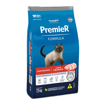 PREMIER FOR.GATO AD.CASTR.FRANGO 7.5KG