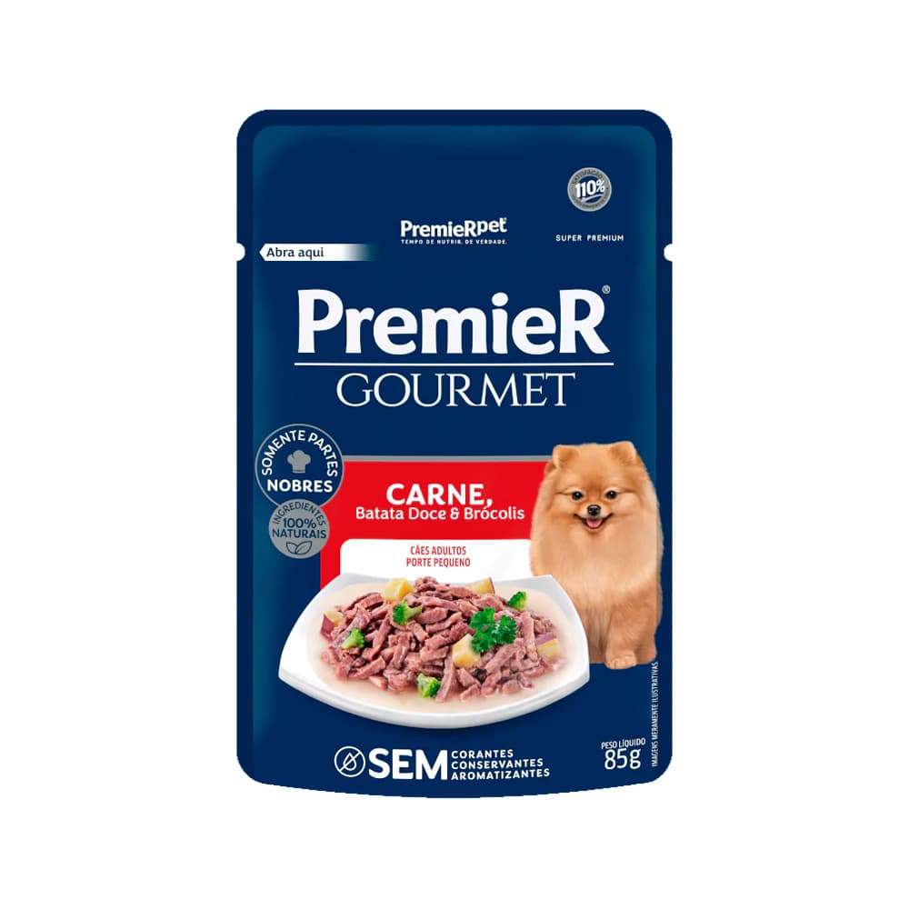 PREMIER FORM UMIDOS CAES AD PP CARNE 20X85G